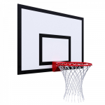 Щит баскетбольный тренировочный 120х90 см. без рамы, ФАНЕРА, 18 мм., цвет разметки в атрибутах